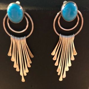 Sterling Silver Turquoise Ear Rings